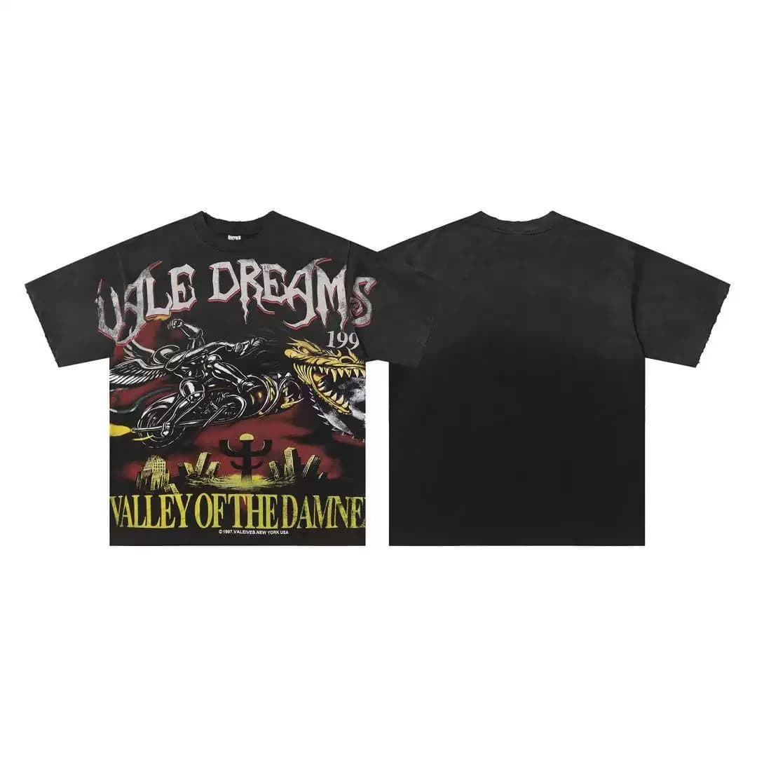 T-shirt Oversize Valley - Valley Of The Damned - Schwarz