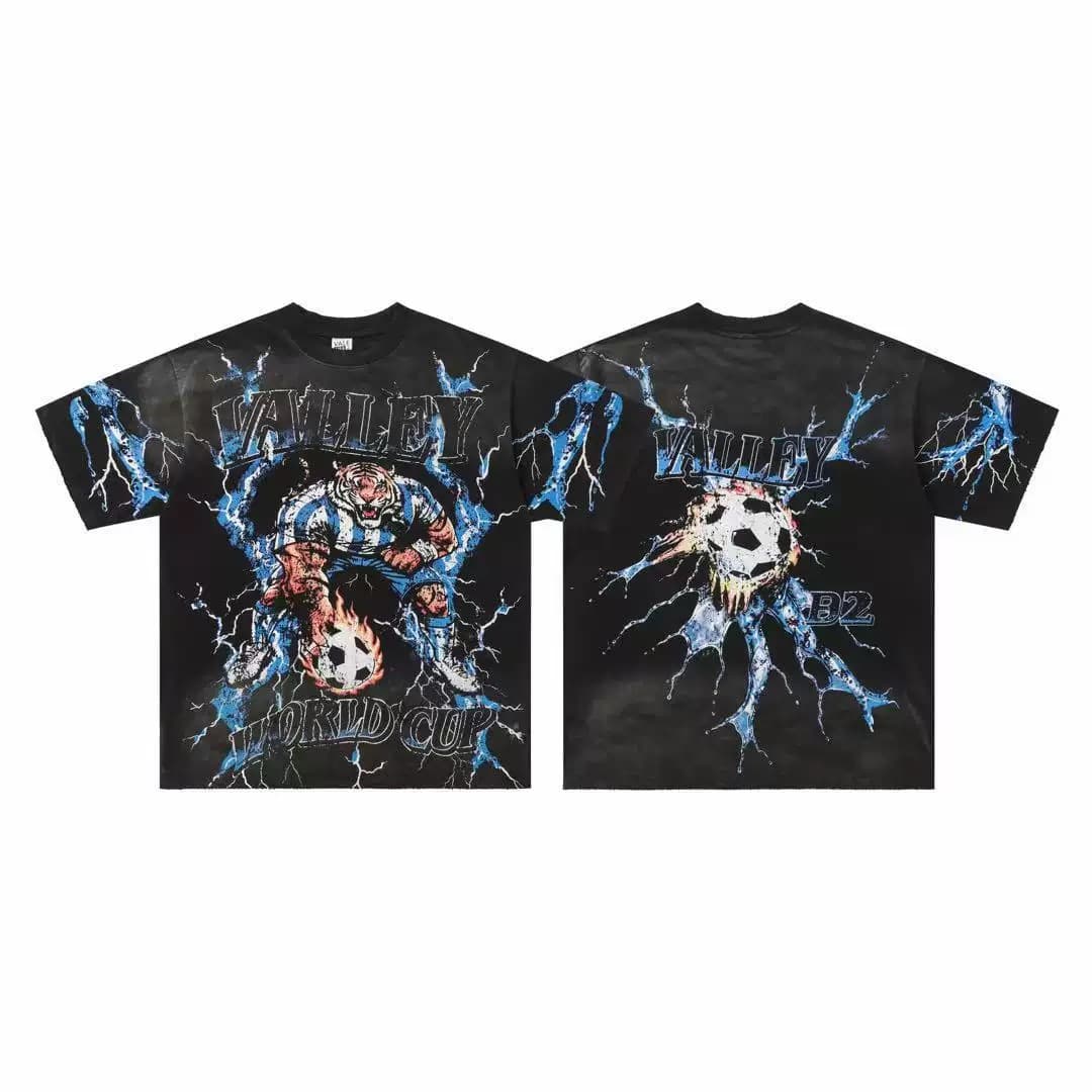 T-shirt Oversize Valley - Valley X-Ray - Schwarz und Blau