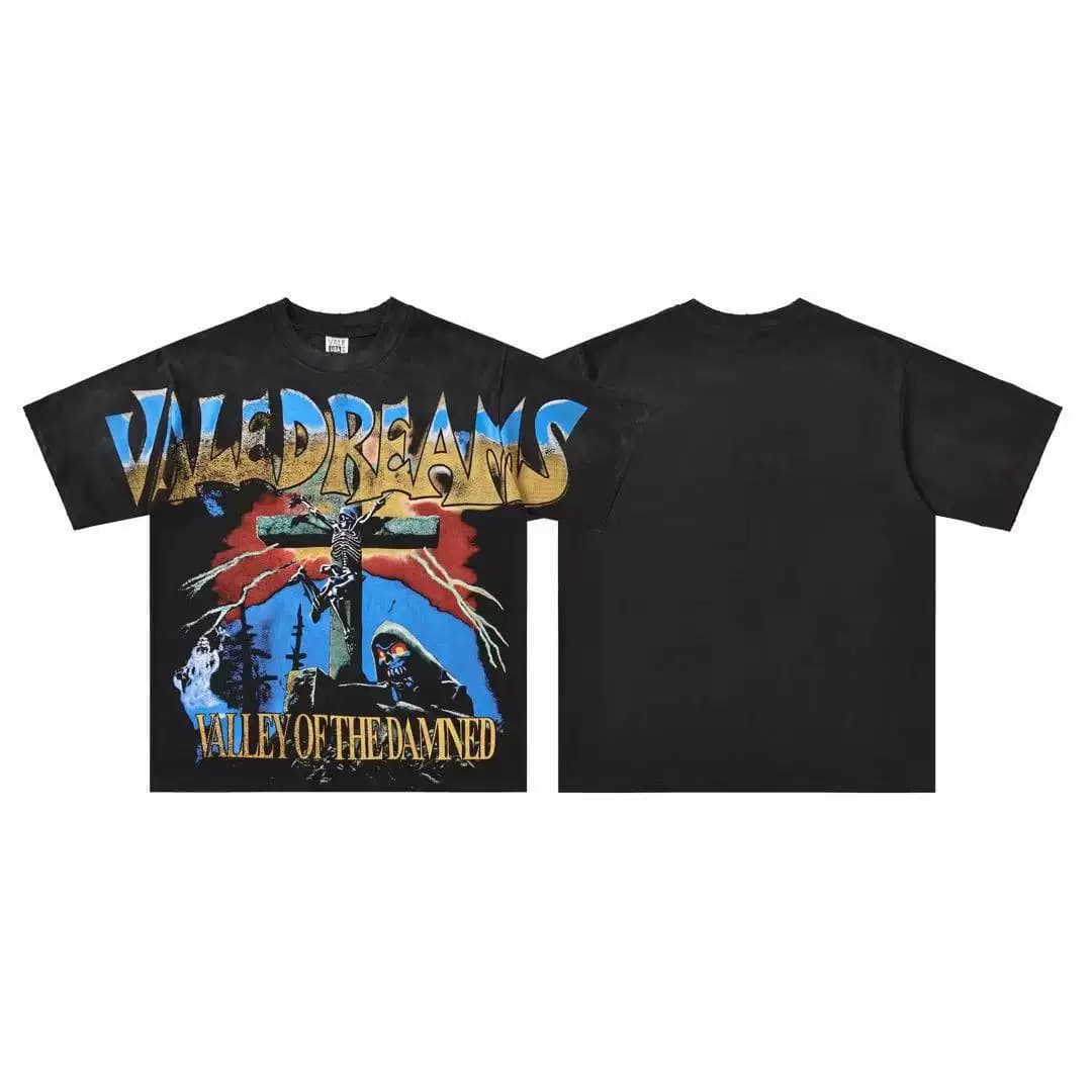 T-shirt Oversize Valley - Vale Of The Damned - Schwarz